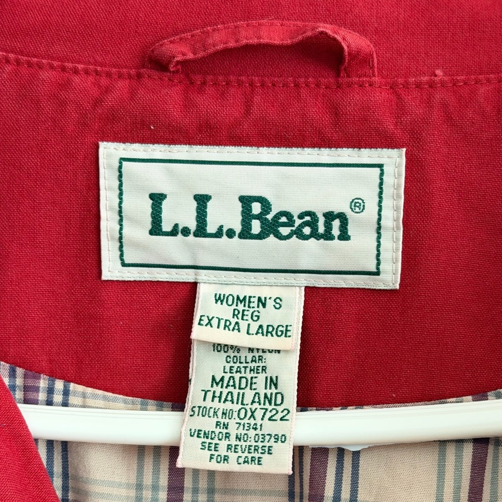 NWT L.L. Bean Red Tropic Weight Adirondack Barn Coat XL - Picture 5 of 8
